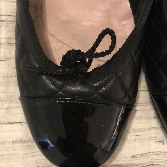 Paul Mayer black leather and patent heels - Picture 3 of 5